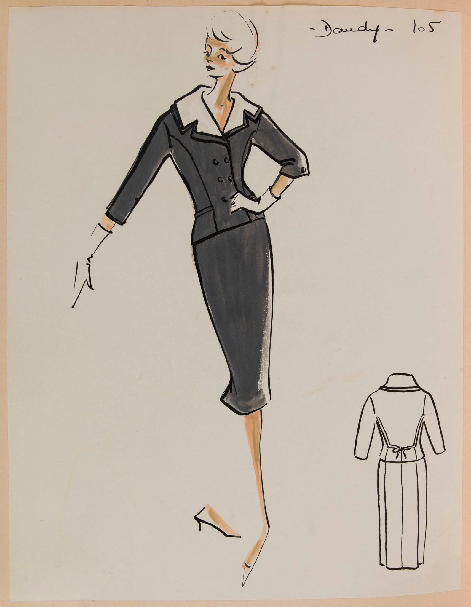 Dandy, by Marie-Louise Carven, 1958
