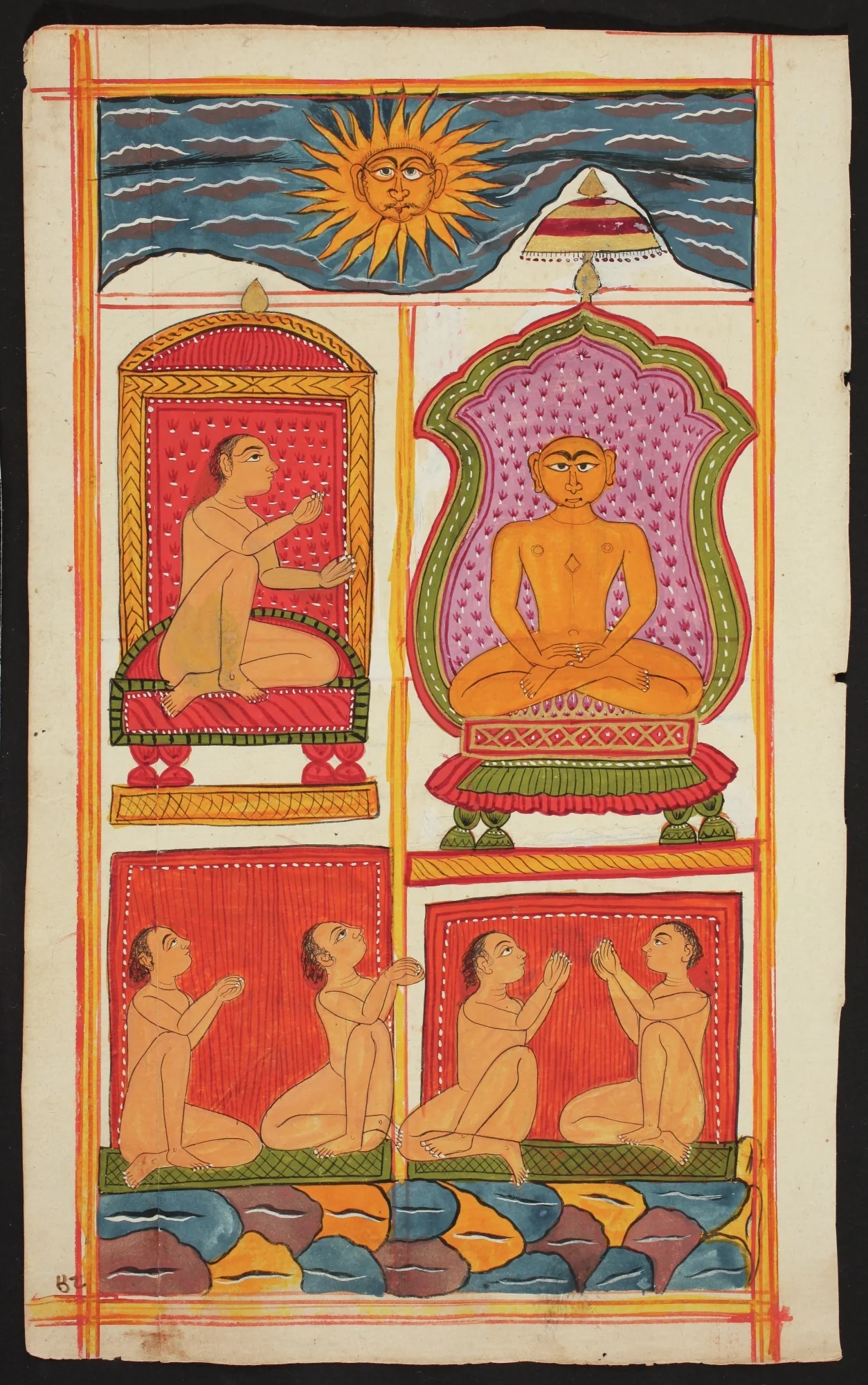 Folio from the Bhaktamara Stotra (“Hymn of the Immortal Devotee”), by Unknown, unspecified