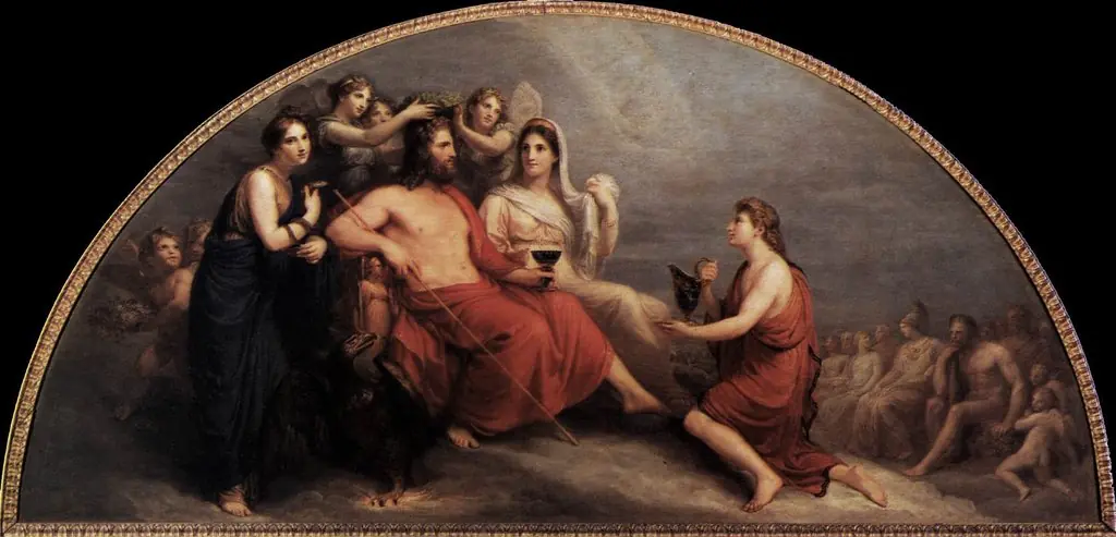 The Olympus (Jupiter, Crowned with Myrtle By the Hours, Proffers a Goblet to Ganymede to Be Served Nectar)