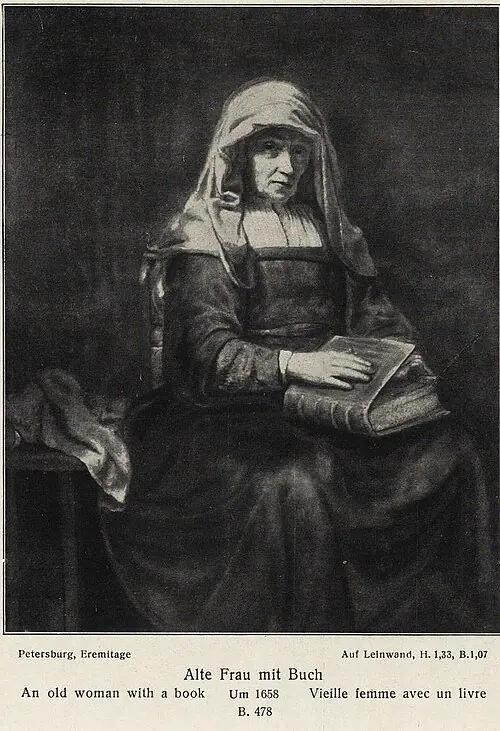 An Old Woman with a Book
