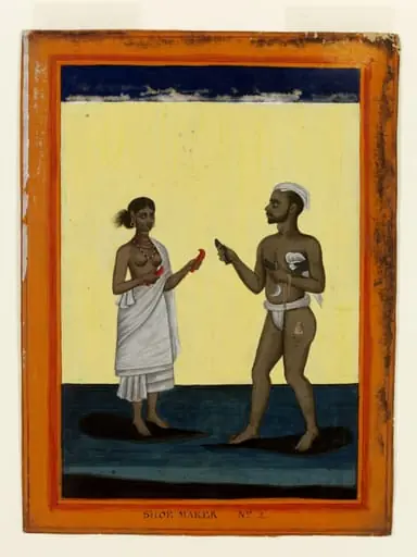 A shoemaker and his wife