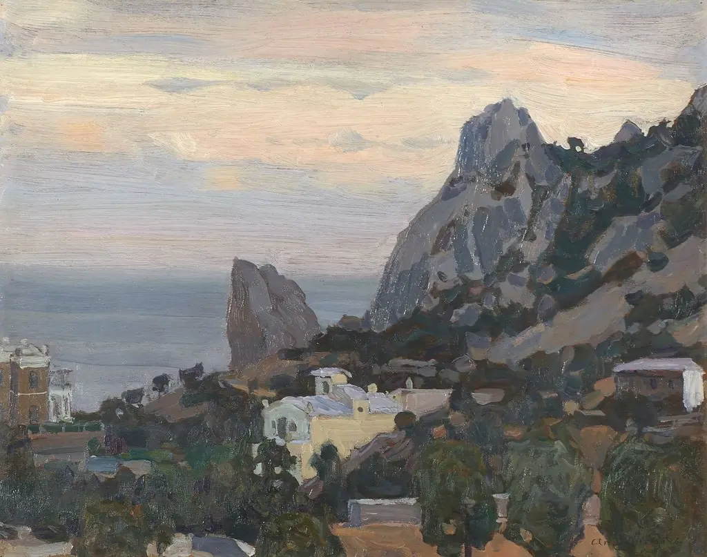 Twilight in Crimea. New Simeiz