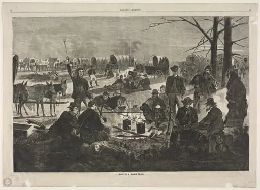 Halt of the Wagon Train