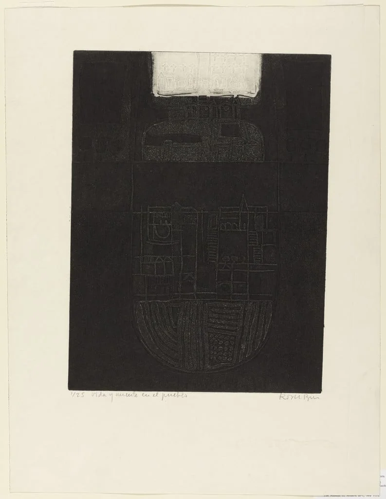 Untitled, by Roser Llop Bru, ink, 1973