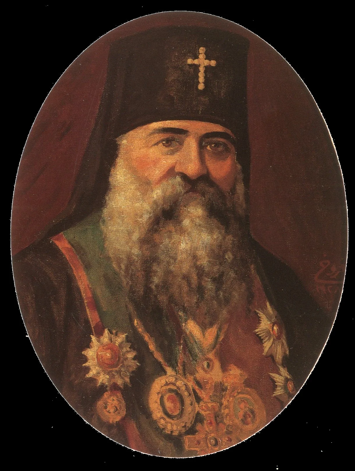 Patriarch Gregorios Haddad (1859 - 1928), by Moustafa Farroukh, oil, 1939