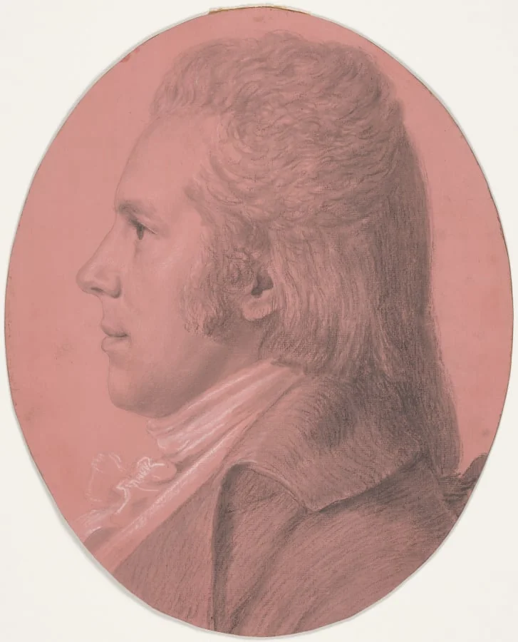 Portrait of Georges Arnold Fitzwilliam, by Charles Balthazar Julien Févret de Saint-Mémin, 1818