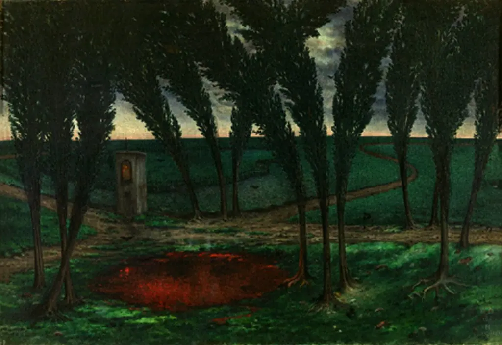 The pool of blood