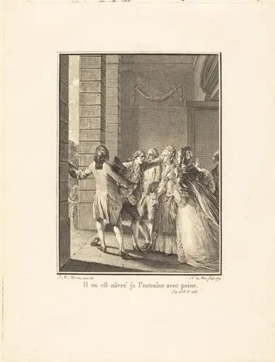 Il en est nâvré, je l'entraine avec peine