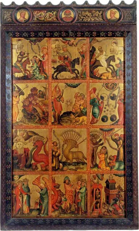 12 Scenes of the Apocalypse (triptych altarpiece, right wing, inner)