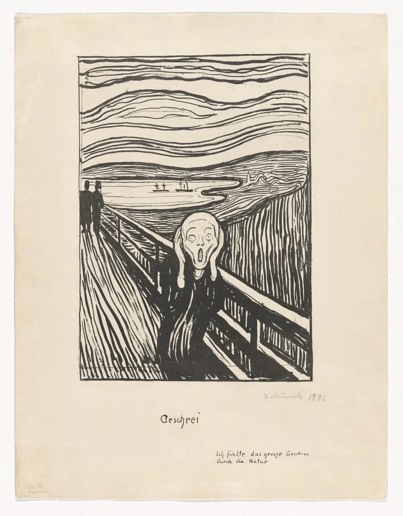 Untitled, by Edvard Munch, ink, 1895
