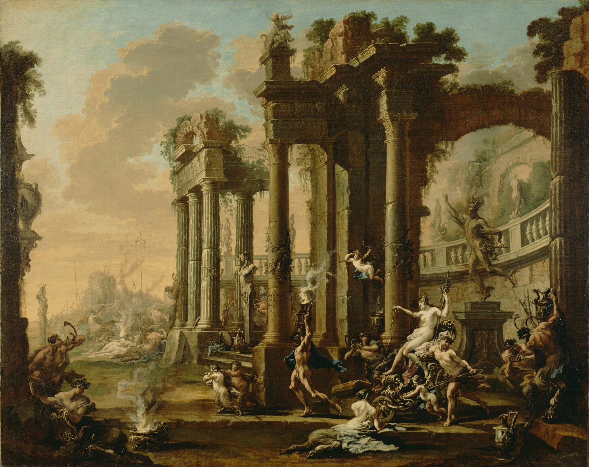 The Triumph of Venus, by Alessandro Magnasco, oil, 1725
