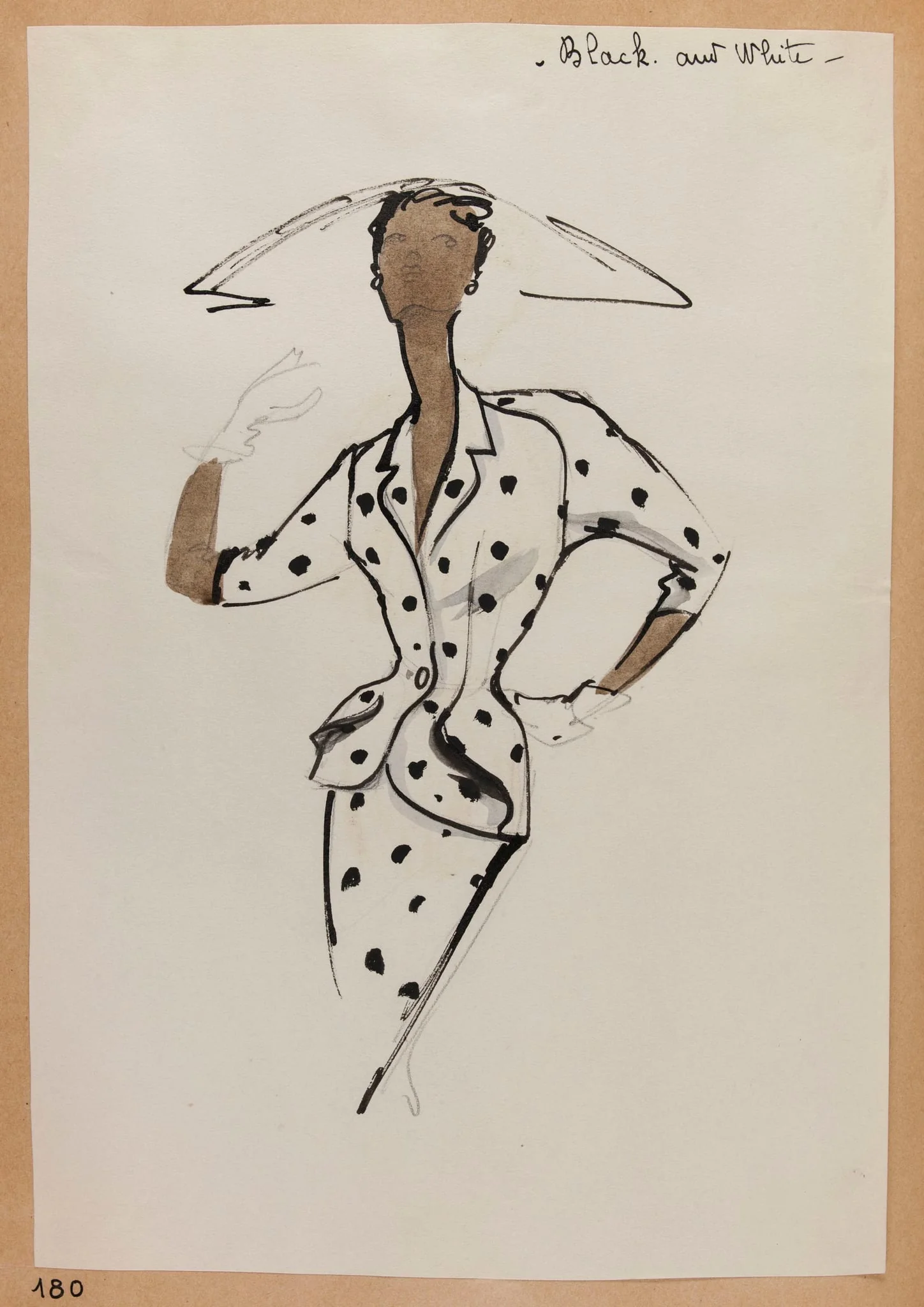 Black and white, by Carven, 1951