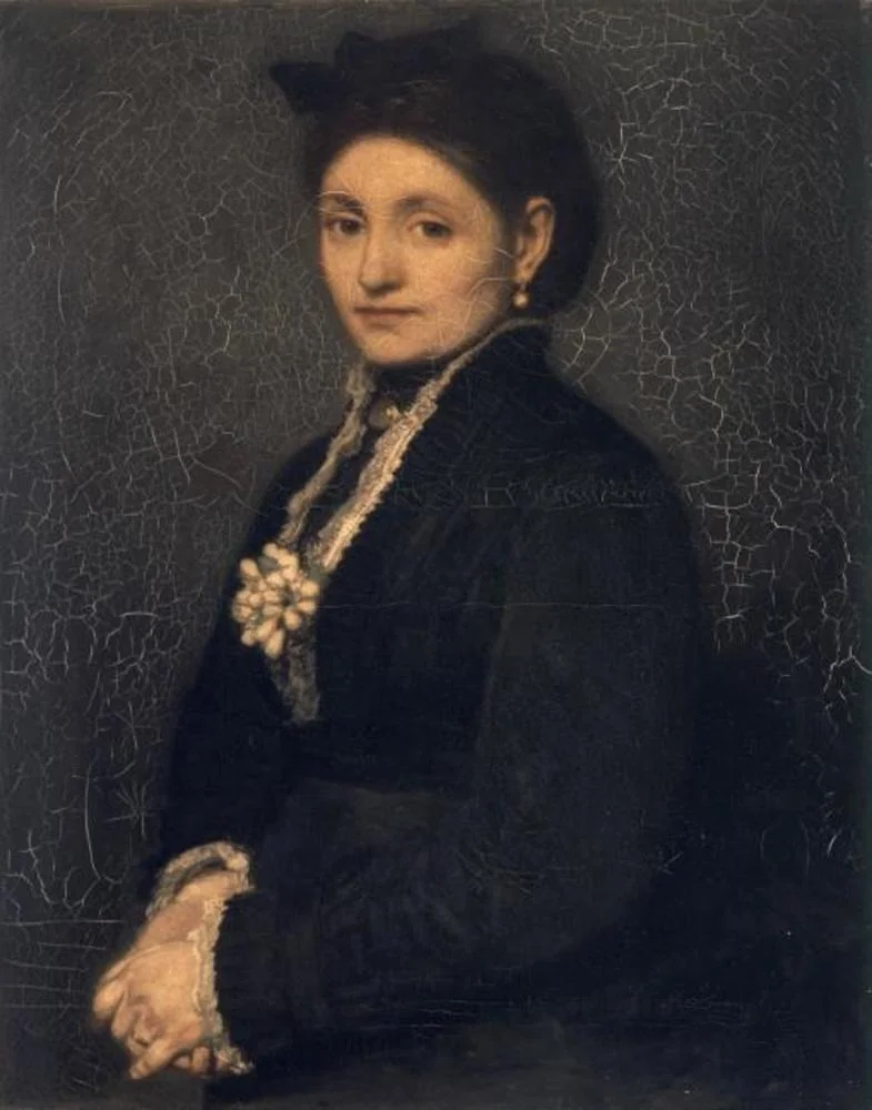 Portrait of Hendrika Troussard-Maris, sister of the painter, by Matthijs Maris, oil, 1872