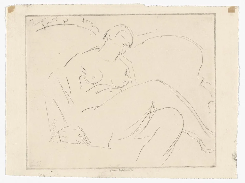 Untitled, by Anne Goldthwaite, ink, 1928