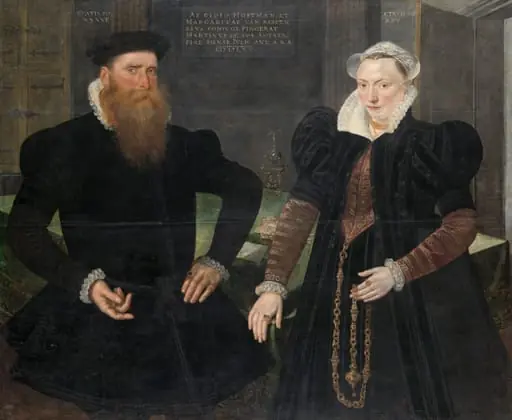 Portrait of Gillis Hooftman, Shipowner, and his Wife Margaretha van Nispen (Gilles van Eichelenberg, called Hoffman)