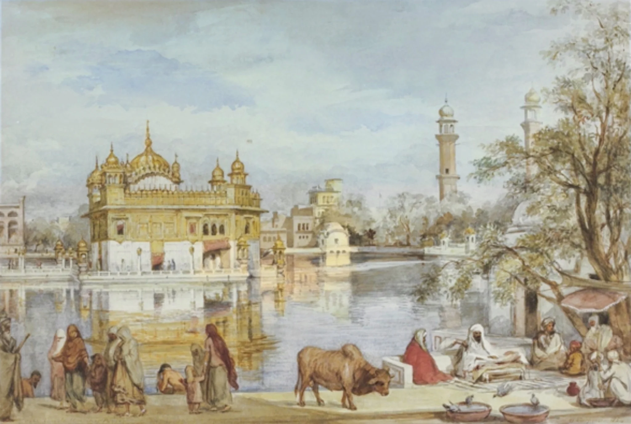 The Golden Temple, Amritsar, by William Carpenter, unspecified, 1854