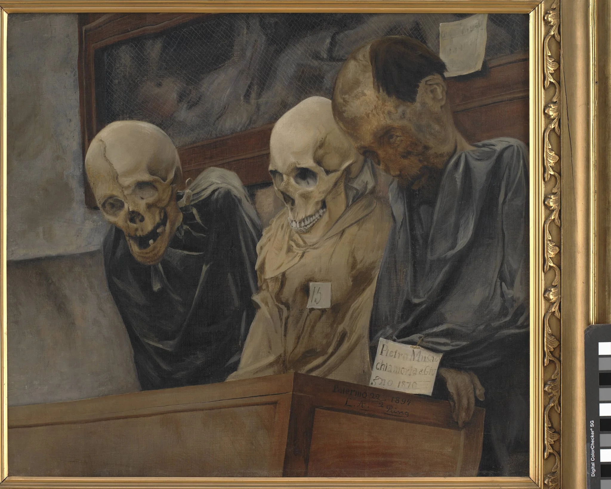Three Skulls from Convento dei Cappucini at Palermo, by Unknown, 1894