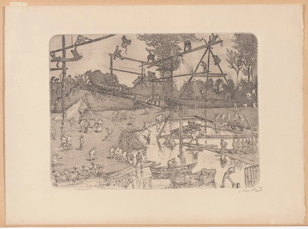Untitled, by Oskar Laske, ink, 1915