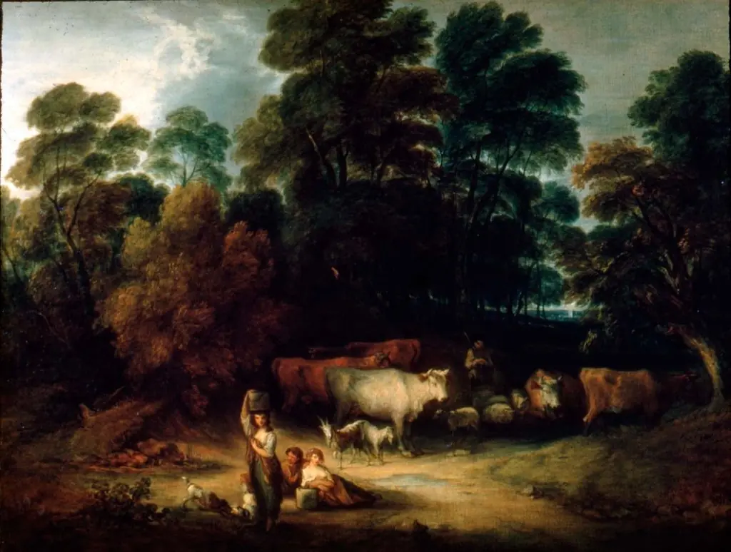 Landscape with Milkmaids and Cattle