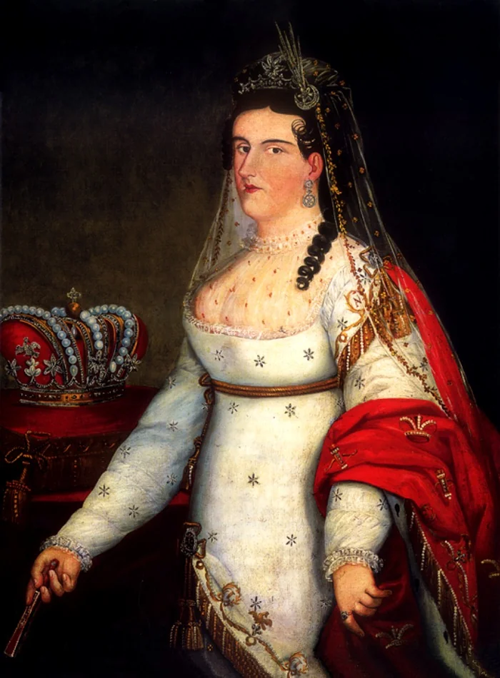 Portrait of Anna Maria Iturbide, Empress of Mexico, by Josephus Arias Huerta, oil, 1822