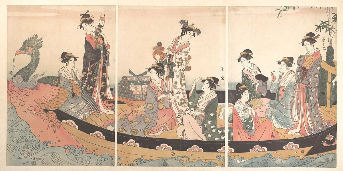 Untitled, by Chôbunsai Eishi, ink, 1795
