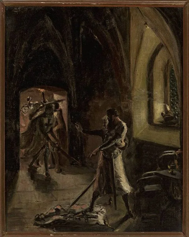 Sketch for “Konrad Wallenrod”, by Ignacy Gierdziejewski, unspecified, 1856