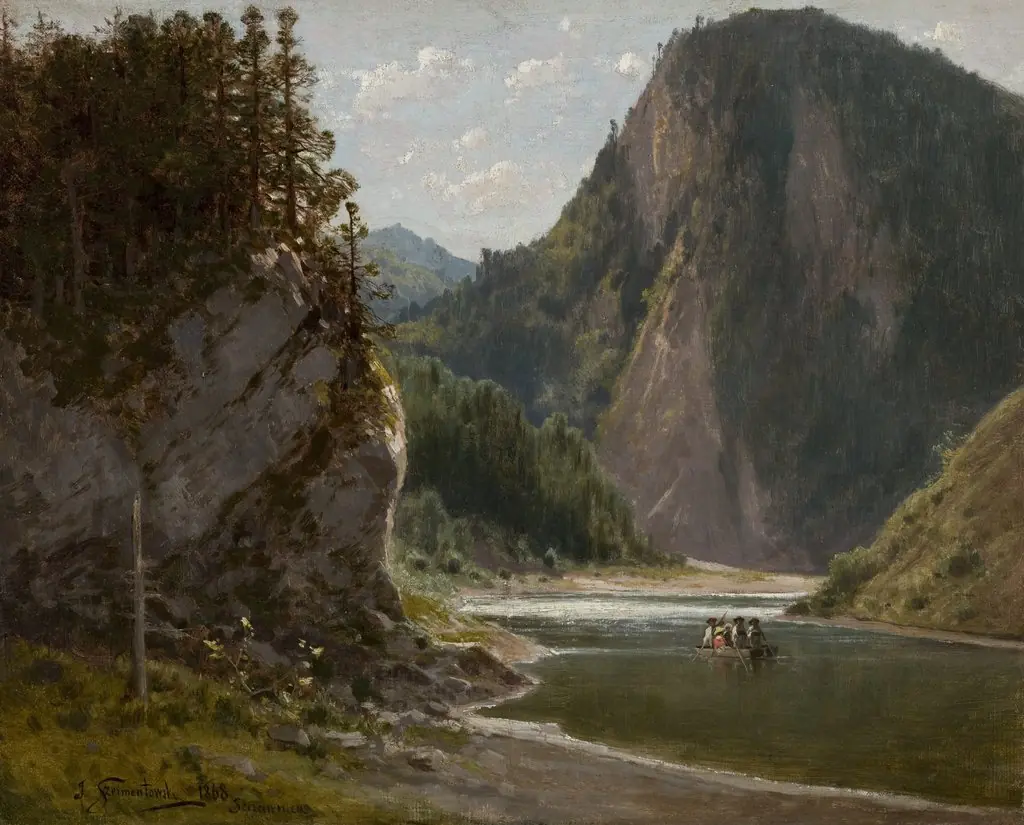 The Dunajec River in the Pieniny Mountains