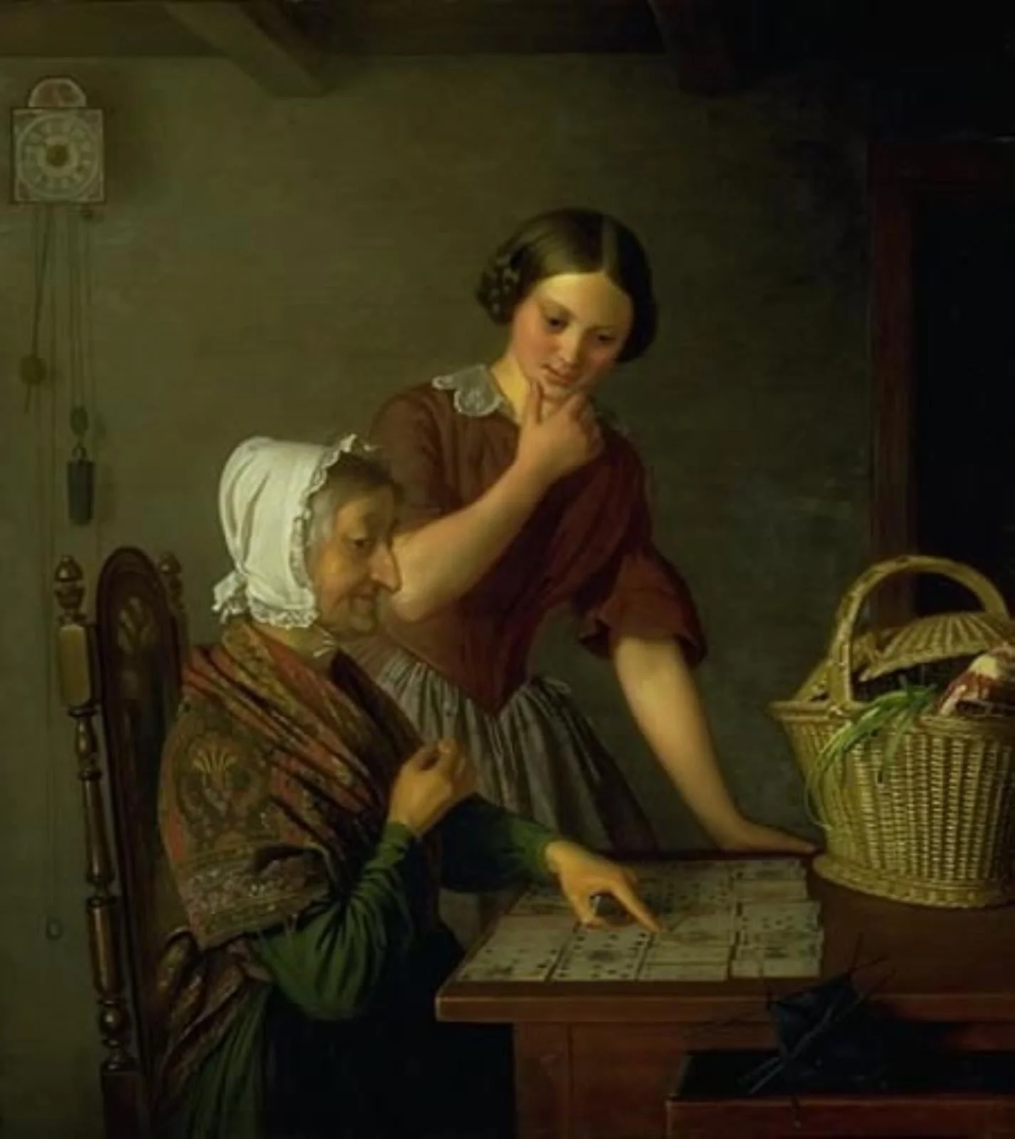 The Fortune Teller, by Unknown, 1845