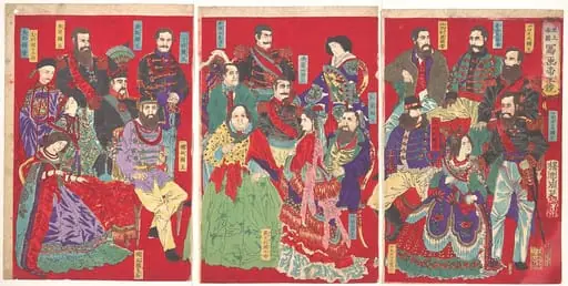世上各国写画帝王鏡|Mirror of Portraits of All Sovereigns in the World (Sejō kakkoku shaga teiō kagami)