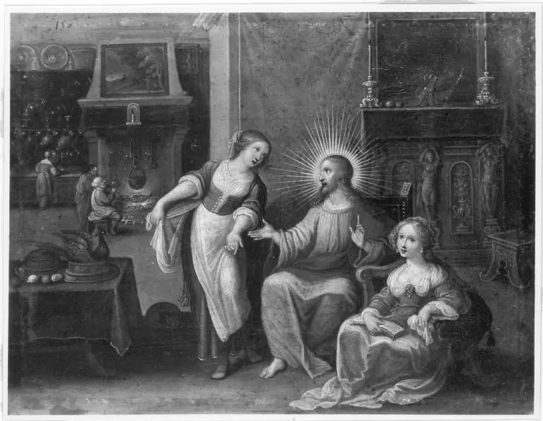 Christus bei Maria und Martha, by Frans Francken III