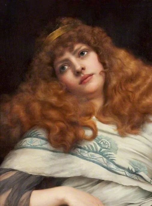 A Lady, by John William Godward, oil, 1898