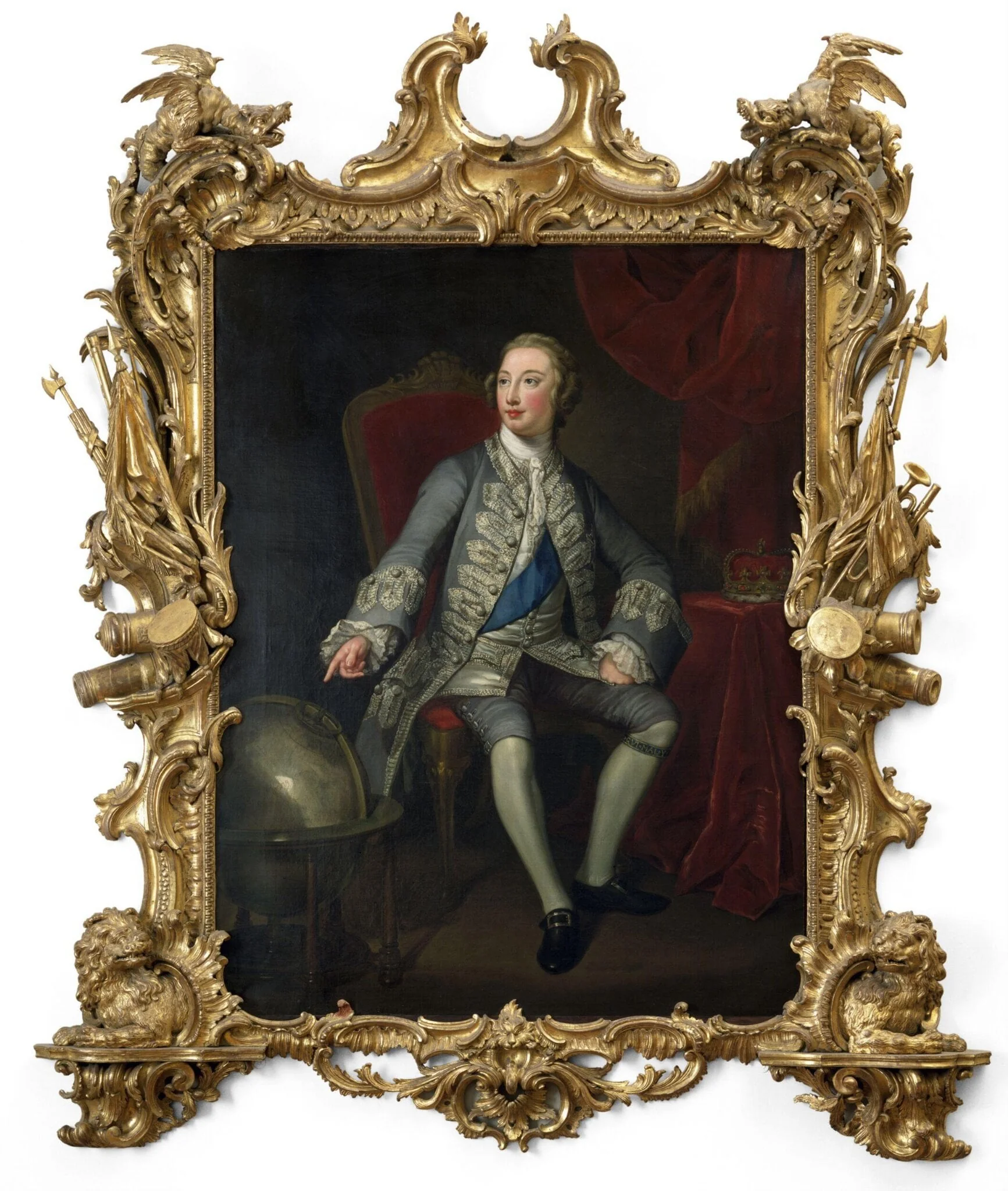 George III when Prince of Wales, by Unknown, paint, 1751