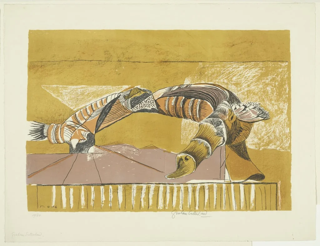 Untitled, by Graham Sutherland, ink, 17