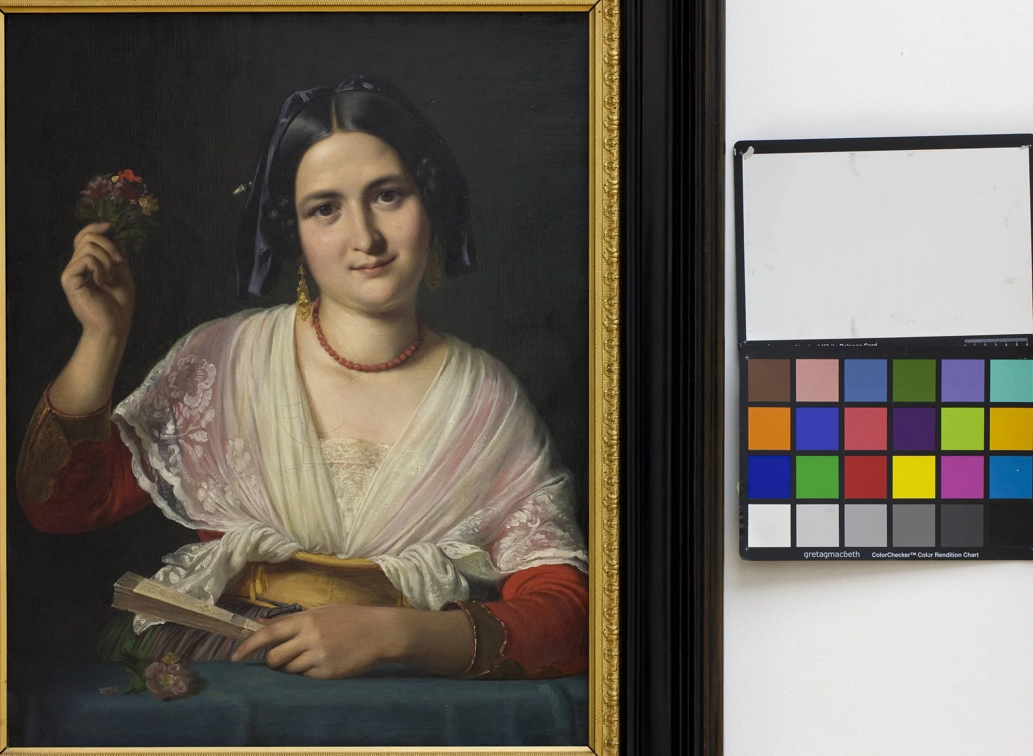 A Roman Woman in Fancy Dress, by Unknown, 1847
