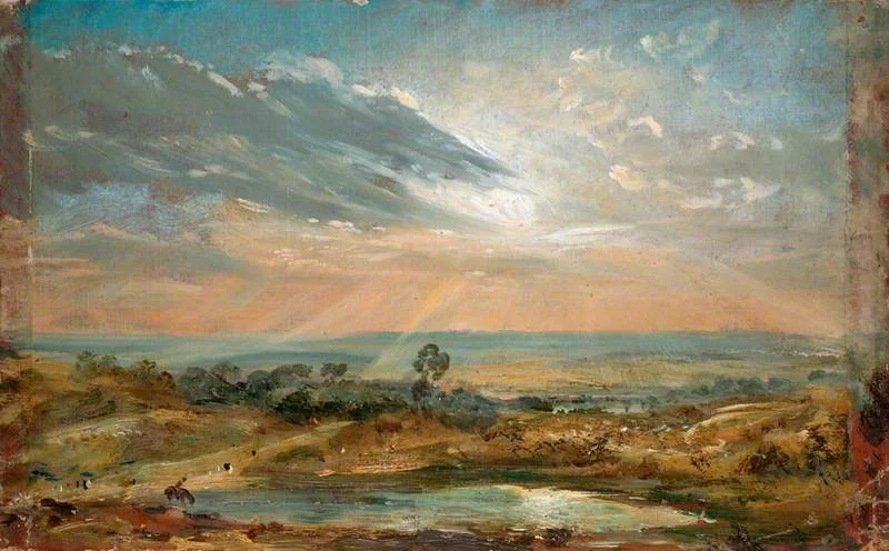 Branch Hill Pond, Hampstead, by John Constable, oil, 1821