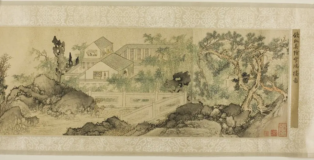 The Xuehong Pavilion in a Scholar's Garden