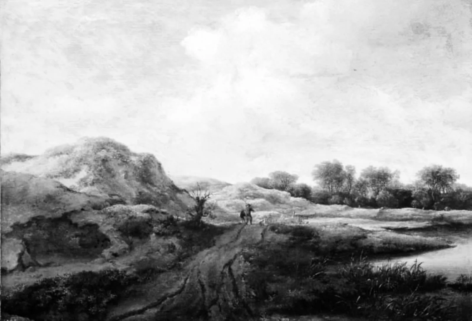 Dune Landscape near Haarlem, by Unknown, unspecified, 1650