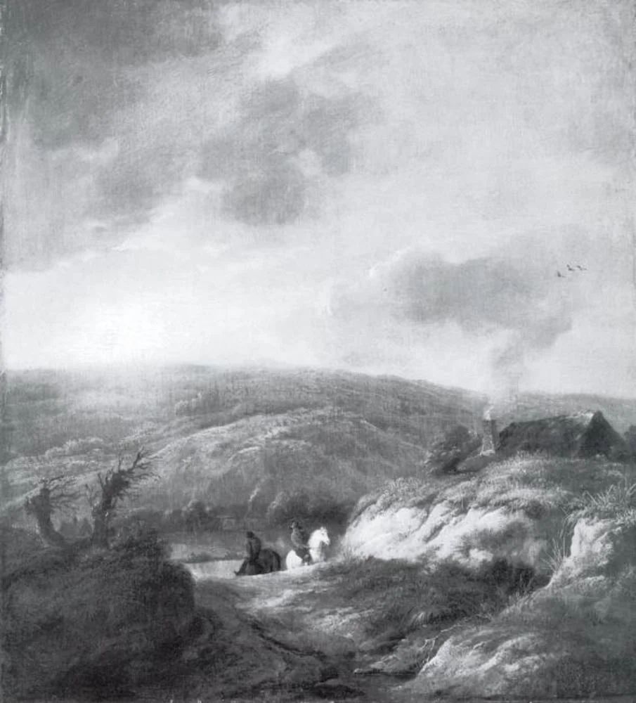 Road through the Dunes, by Jan Wijnants, oil, 1664