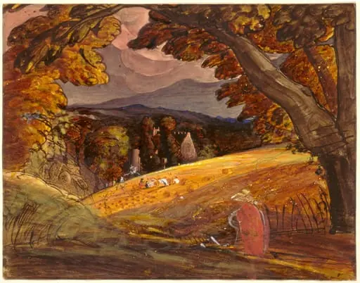 Harvesters by Firelight