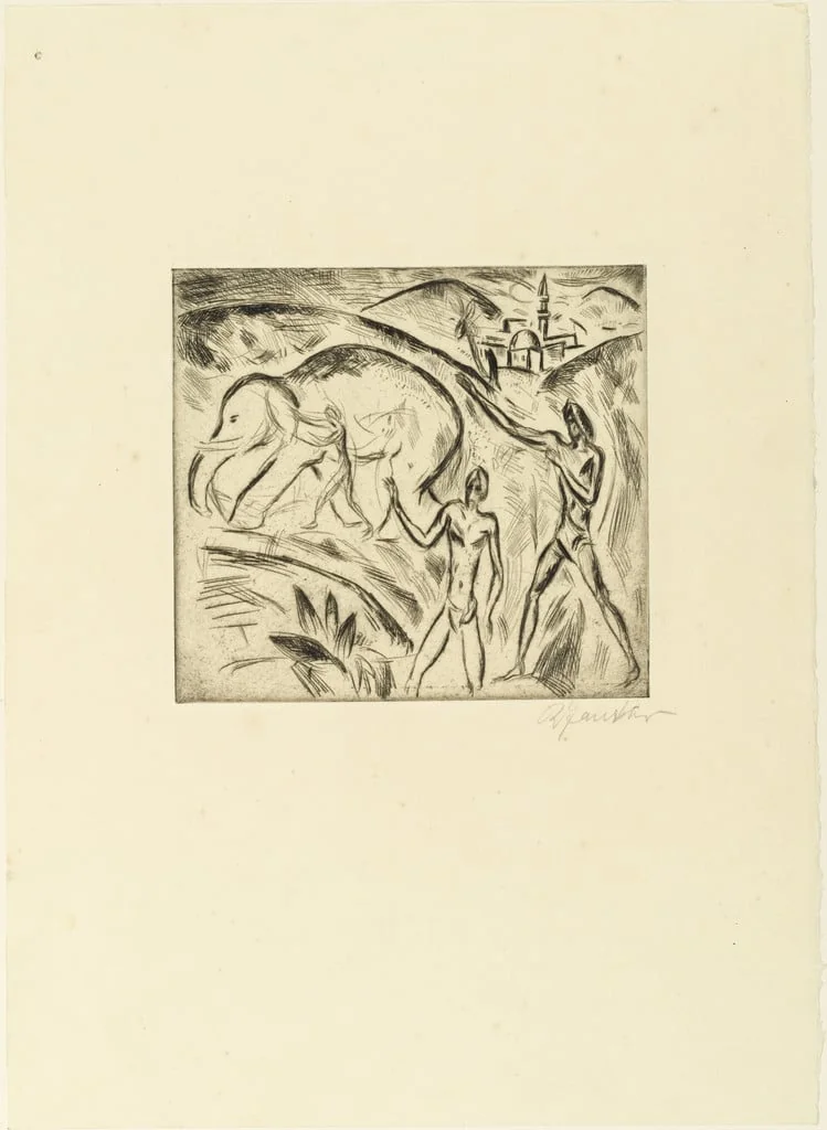 Untitled, by Richard Janthur, ink, 1913