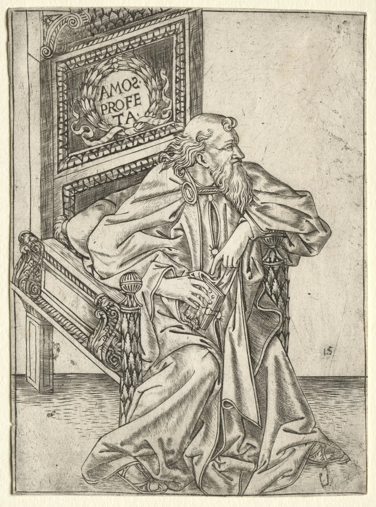 The Prophets:  Amos, by Baccio Baldini, 1472