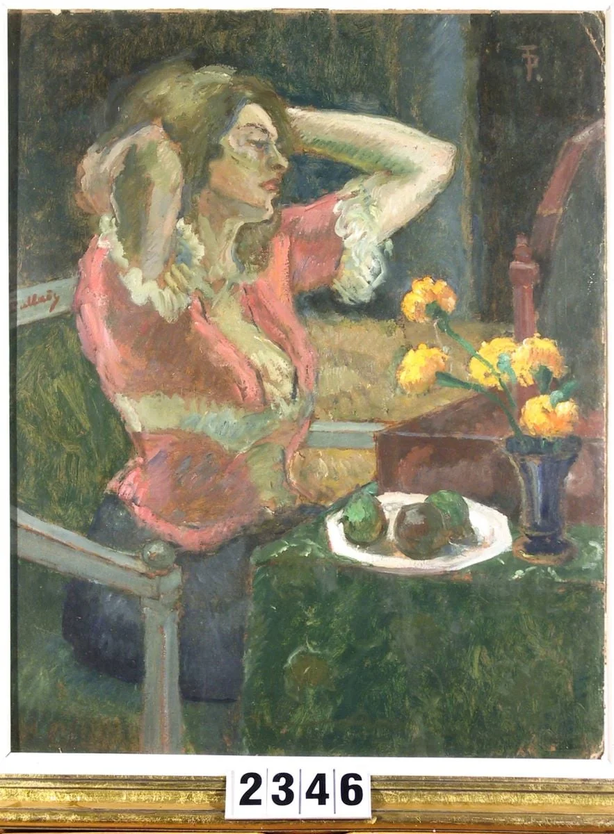 Femeie în fața oglinzii, by Theodor Pallady, unspecified