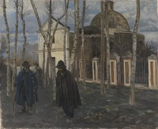 Beggars outside S. Giuliano, near Pompeii. 1904-05