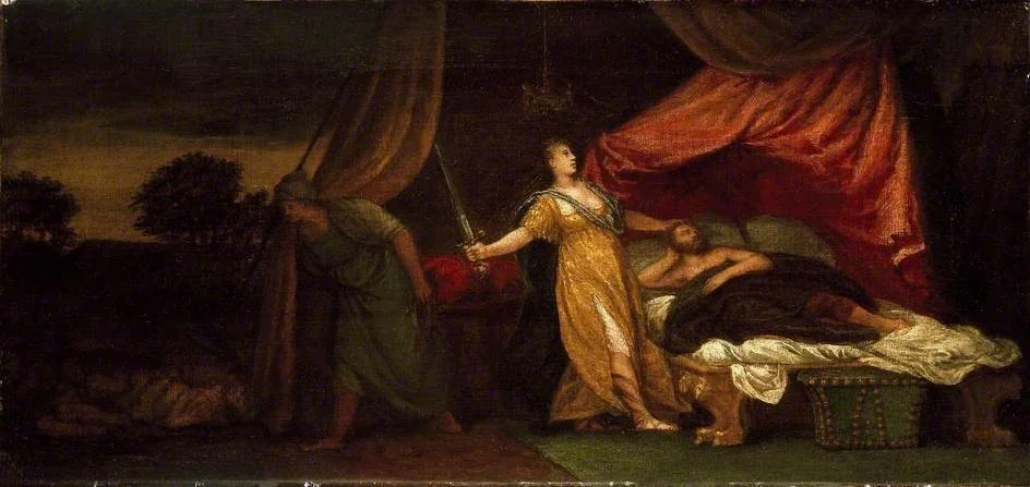 Judith about to kill Holofernes, by Paolo Veronese, oil, 1568