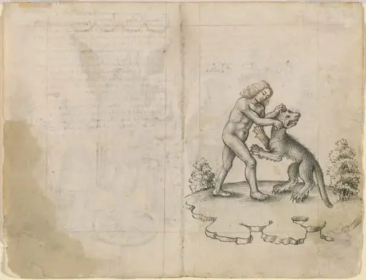 "I Am Holding a Wolf by the Ears" (verso)