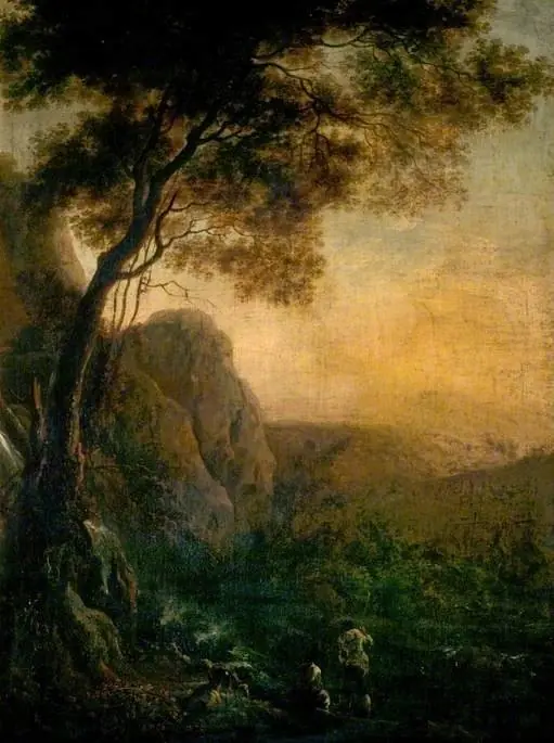 Landscape with a Waterfall