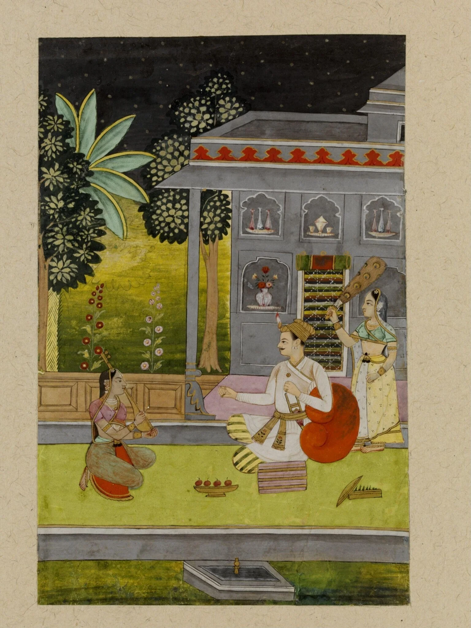 Dipaka Raga, by Unknown, paint, 1690