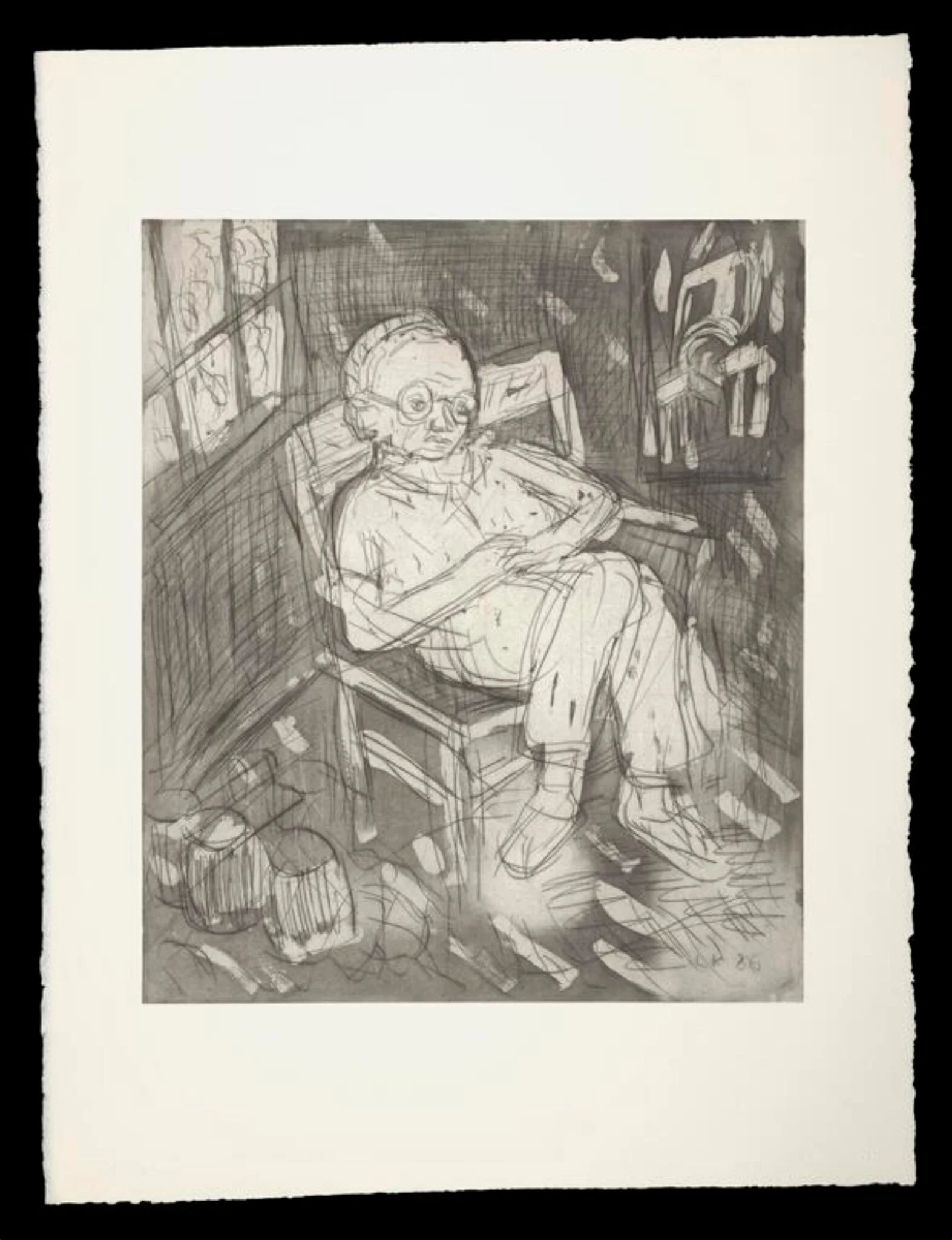 Chaim, by Leon Kossoff, 1988