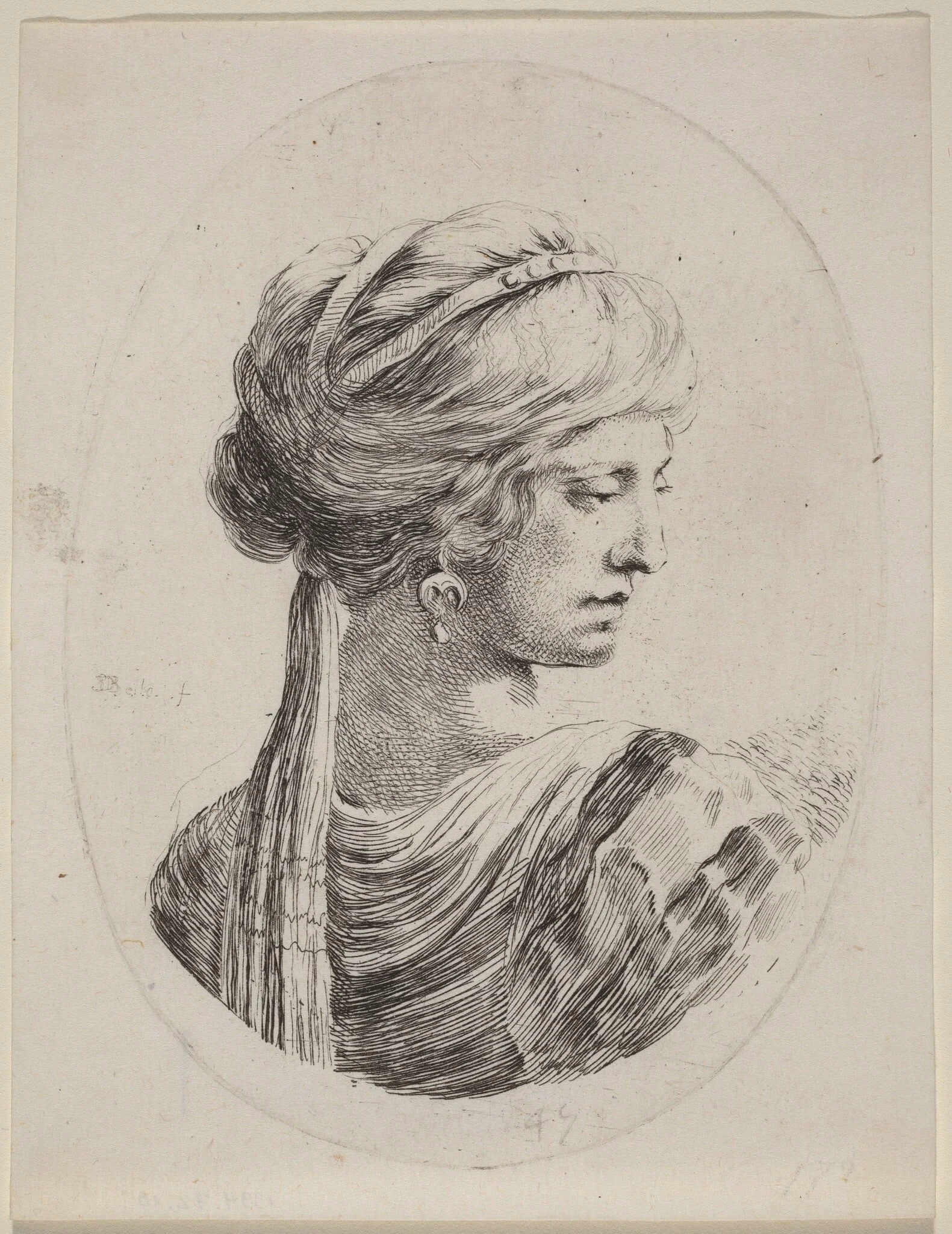 Sultaness in a Veiled Turban, Seen from Behind
