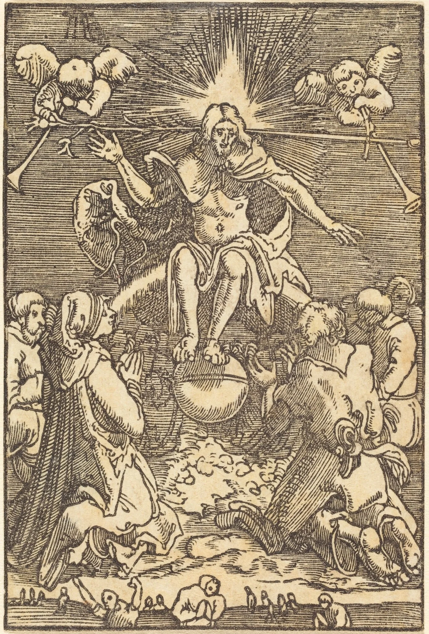 The Last Judgment, by Albrecht Altdorfer, ink, 1513